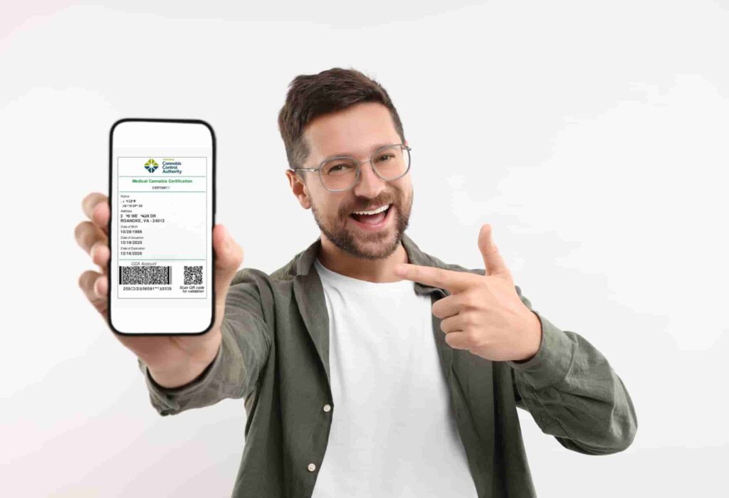 digital medical card on phone