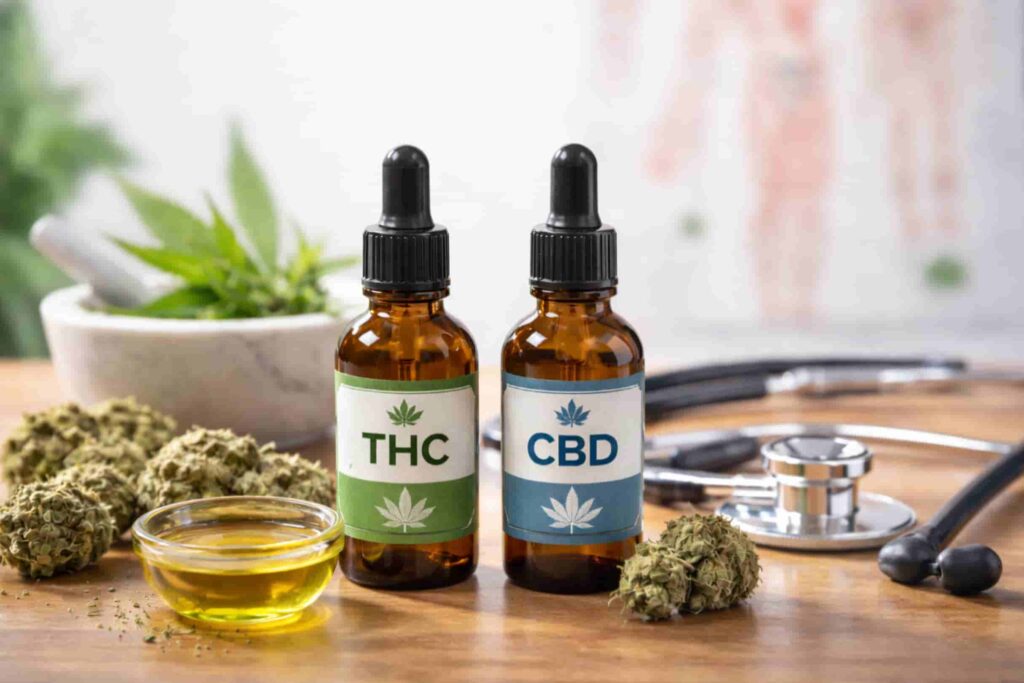 Compare the differences and uses for THC versus CBD