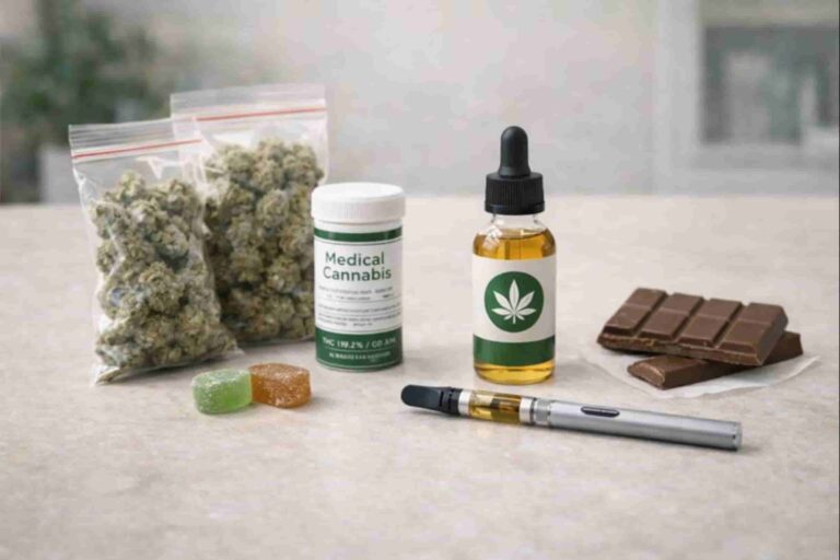 cannabis products at a dispensary