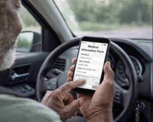 medical forms on phone