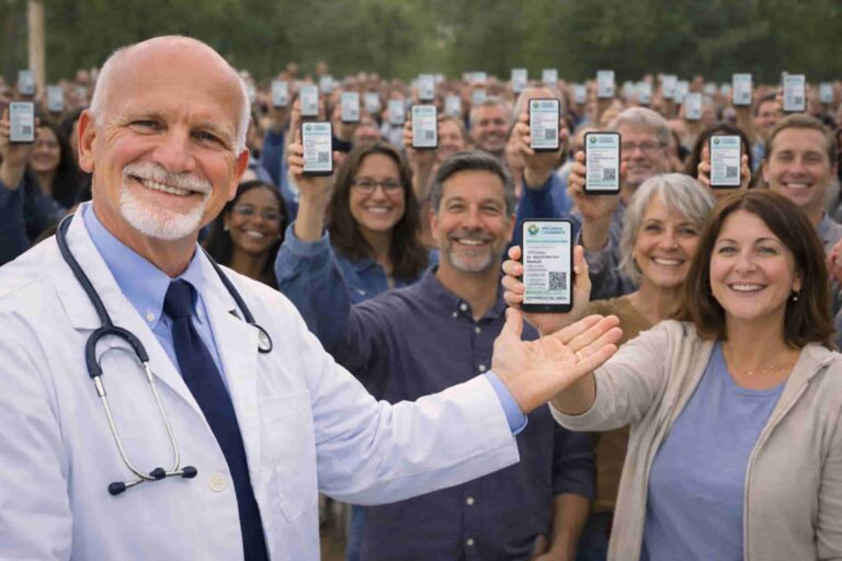 medical cannabis doctor proudly presents some of the patients he has helped get medical cards