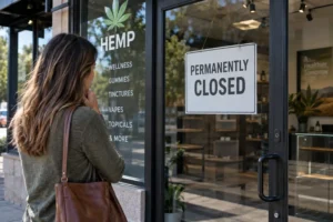 Virginia patient finds a hemp THC store permanently closed after new restrictions on intoxicating hemp products.